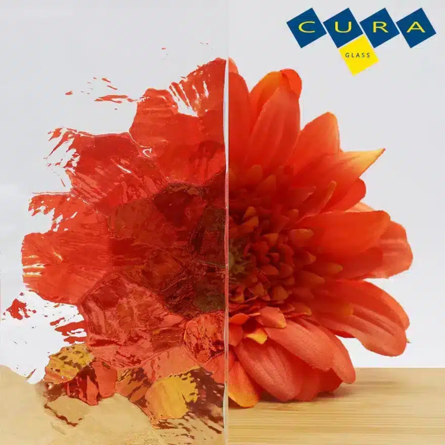 Viooltje Grof blank figuurglas