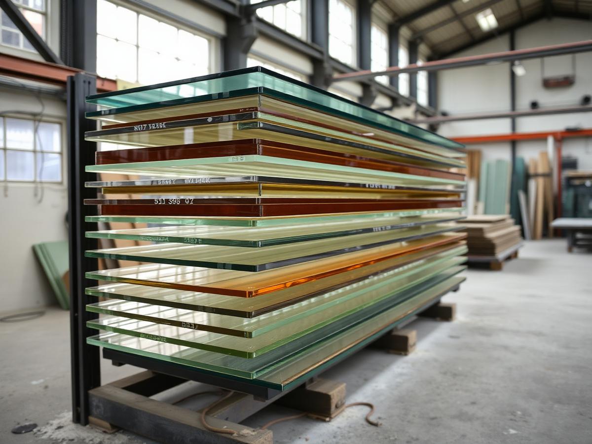 Gelaagd veiligheidsglas in een deurpaneel